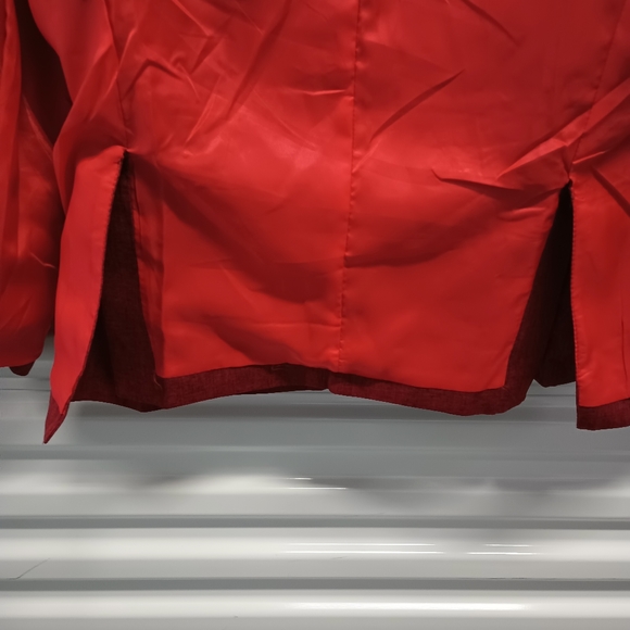 New Geek Lightning Red Single Button Dual Vent Blazer Sportcoat Size Large - Picture 6 of 14